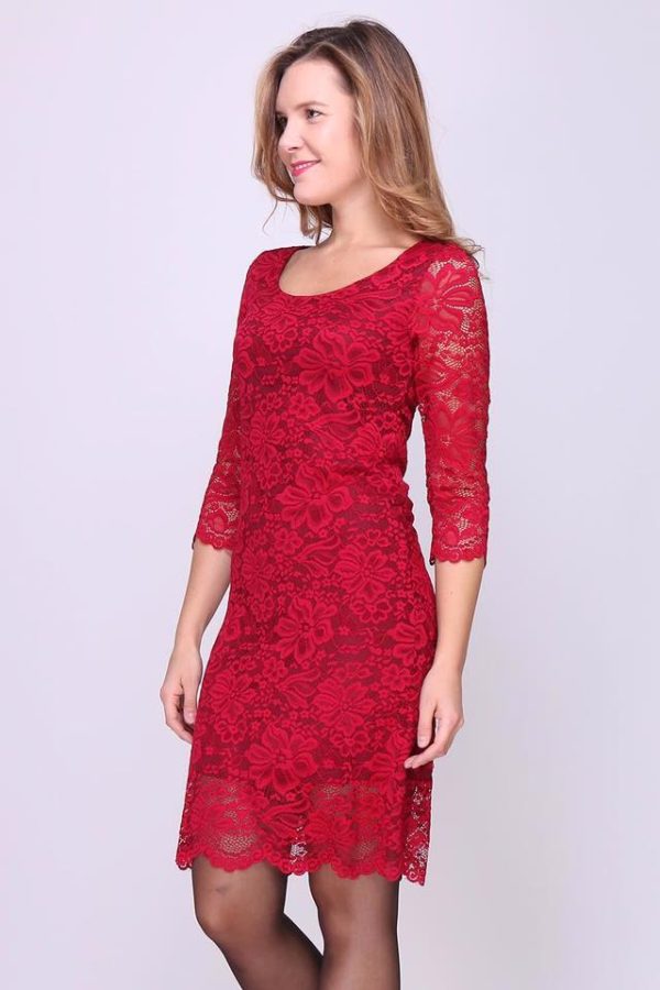 Deep Red Lace